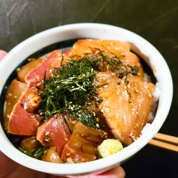 ぶりの漬け丼